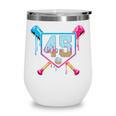 Baseball 45 Year Old Ice Cream Drip 45th Birthday Number 45 Wine Tumbler Baseball 45 Year Old Ice Cream Drip 45th Birthday Number 45 Wine Tumbler