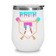 Baseball 5 Year Old Ice Cream Drip 5th Birthday Boys Player Wine Tumbler
