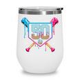 Baseball 50 Year Old Ice Cream Drip 50th Birthday Number 50 Wine Tumbler Baseball 50 Year Old Ice Cream Drip 50th Birthday Number 50 Wine Tumbler