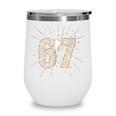 Baseball 67 Six Seven Meme Number Wine Tumbler