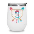 Baseball 8 Year Old Ice Cream Drip 8th Birthday Boys Player Wine Tumbler