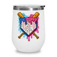 Baseball Boys Ice Cream Drip Baseball Wine Tumbler Baseball Boys Ice Cream Drip Baseball Wine Tumbler