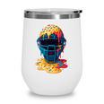 Baseball Catcher Mask Ice Cream Dripping Baseball Fan Boys Wine Tumbler Baseball Catcher Mask Ice Cream Dripping Baseball Fan Boys Wine Tumbler