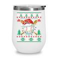 Baseball Christmas Ugly Sweater Santa Sport Men Kids Wine Tumbler