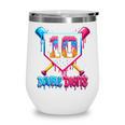 Baseball Drip 10th Birthday Boy Double Digits Ice Cream Drip Wine Tumbler Baseball Drip 10th Birthday Boy Double Digits Ice Cream Drip Wine Tumbler