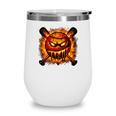 Baseball Drip Angry Lava Slime Ball Graphic Wine Tumbler
