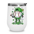 Baseball Drip For Boys Ice Cream Drip Baseball Player Wine Tumbler