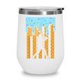 Baseball Drip Dripping Ice Cream Sport Player American Flag Wine Tumbler