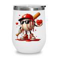 Baseball Drip Ice Cream Apparel Youth Boy Valentine Wine Tumbler Baseball Drip Ice Cream Apparel Youth Boy Valentine Wine Tumbler