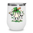 Baseball Drip Ice Cream Boys Kids Shamrock St Patricks Day Wine Tumbler
