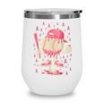 Baseball Drip Ice Cream Breast Cancer Awareness Boys & Girls Wine Tumbler