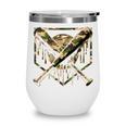 Baseball Drip Ice Cream Camo Home Plate Bats Sports Game Day Wine Tumbler Baseball Drip Ice Cream Camo Home Plate Bats Sports Game Day Wine Tumbler