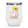 Baseball Drip Ice Cream Crown Melt Graphic Wine Tumbler