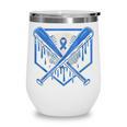 Baseball Drip Ice Cream Diabetes Awareness Ribbon Boys Girls Wine Tumbler