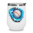 Baseball Drip Ice Cream Glove With Sprinkles Ball Boys Youth Wine Tumbler