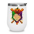 Baseball Drip Ice Cream Drip Halloween Baseball Lovers Wine Tumbler