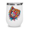 Baseball Drip Ice Cream Sprinkles Baseball Glove For Boys Wine Tumbler Baseball Drip Ice Cream Sprinkles Baseball Glove For Boys Wine Tumbler