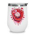 Baseball Drip Ice Cream Sprinkles Valentines Day Baseball Wine Tumbler