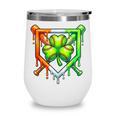 Baseball Drip Ice Cream St Patricks Day Shamrock Lucky Wine Tumbler Baseball Drip Ice Cream St Patricks Day Shamrock Lucky Wine Tumbler