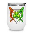 Baseball Drip Ice Cream St Patricks Day Shamrock Wine Tumbler Baseball Drip Ice Cream St Patricks Day Shamrock Wine Tumbler