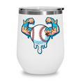Baseball Drip Ice Cream Strong Character Wine Tumbler