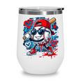 Baseball Drip Icecream Heart Valentine Day Boys Kids Red Wine Tumbler Baseball Drip Icecream Heart Valentine Day Boys Kids Red Wine Tumbler