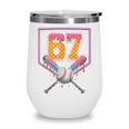 Baseball Drip Number 67 Fun Six Seven 6 7 Meme Wine Tumbler