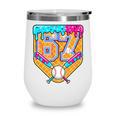 Baseball Drip Number 67 Ice Cream Home Plate Drip Wine Tumbler Baseball Drip Number 67 Ice Cream Home Plate Drip Wine Tumbler