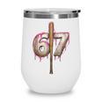 Baseball Drip Number 67 Sports Player Six Seven Meme Fan Wine Tumbler Baseball Drip Number 67 Sports Player Six Seven Meme Fan Wine Tumbler