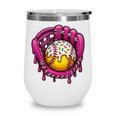 Baseball Drip Pink Glove Respect The Drip Youth Boys Girls Wine Tumbler Baseball Drip Pink Glove Respect The Drip Youth Boys Girls Wine Tumbler