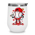 Baseball Drip Valentines Wine Tumbler Baseball Drip Valentines Wine Tumbler