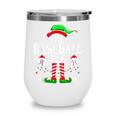 The Baseball Elf Christmas Sport Lovers Xmas Elf Wine Tumbler