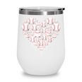Baseball Heart Drip Valentine's Day Baseball Lover Boys Men Wine Tumbler