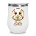 Baseball With Heart Hands Love Cute Baseball Wine Tumbler Baseball With Heart Hands Love Cute Baseball Wine Tumbler