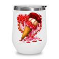 Baseball Heart Valentine Baseball Ice Cream Drip Boys Girls Wine Tumbler Baseball Heart Valentine Baseball Ice Cream Drip Boys Girls Wine Tumbler