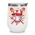 Baseball Heart Valentines Day Baseball Ice Cream Drip Boys Wine Tumbler Baseball Heart Valentines Day Baseball Ice Cream Drip Boys Wine Tumbler