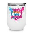 Baseball Ice Cream Drip 100 Days Of School Boys Girls 100th Wine Tumbler