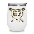 Baseball Ice Cream Drip 67 Camo Six Seven Meme Wine Tumbler Baseball Ice Cream Drip 67 Camo Six Seven Meme Wine Tumbler