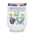 Baseball Ice Cream Drip Bonus Dad Of The Birthday Boy Wine Tumbler Baseball Ice Cream Drip Bonus Dad Of The Birthday Boy Wine Tumbler