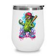 Baseball Ice Cream Drip Boys And Girls Batter Game Day Wine Tumbler Baseball Ice Cream Drip Boys And Girls Batter Game Day Wine Tumbler