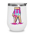 Baseball Ice Cream Drip Boys Glove Sprinkles Baseball Lover Wine Tumbler