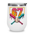 Baseball Ice Cream Drip Number 67 Player 67th Birthday Premium Tri-Blend Wine Tumbler Baseball Ice Cream Drip Number 67 Player 67th Birthday Premium Tri-Blend Wine Tumbler