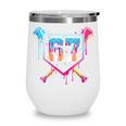 Baseball Ice Cream Drip Number 67 Player 67th Birthday Wine Tumbler Baseball Ice Cream Drip Number 67 Player 67th Birthday Wine Tumbler