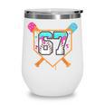 Baseball Ice Cream Drip Number 67 Player Six Seven Meme 6 7 Wine Tumbler Baseball Ice Cream Drip Number 67 Player Six Seven Meme 6 7 Wine Tumbler