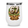 Baseball Ice Cream Drip Number 67 Playground Player 67th Wine Tumbler