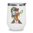 Baseball Ice Cream Dripping Dabbing Baseball Drip Wine Tumbler