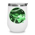 Baseball Irish Shamrock Lucky Clover St Patricks Day Boys Wine Tumbler