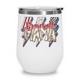Baseball Mama Lightning Bolt Checkered Varsity Mother's Day Wine Tumbler Baseball Mama Lightning Bolt Checkered Varsity Mother's Day Wine Tumbler