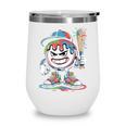 Baseball Mascot Attitude Graffiti Splash Bat Cap Wine Tumbler Baseball Mascot Attitude Graffiti Splash Bat Cap Wine Tumbler