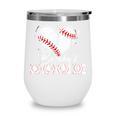 Baseball Nonnie Baseball Heart Wine Tumbler Baseball Nonnie Baseball Heart Wine Tumbler